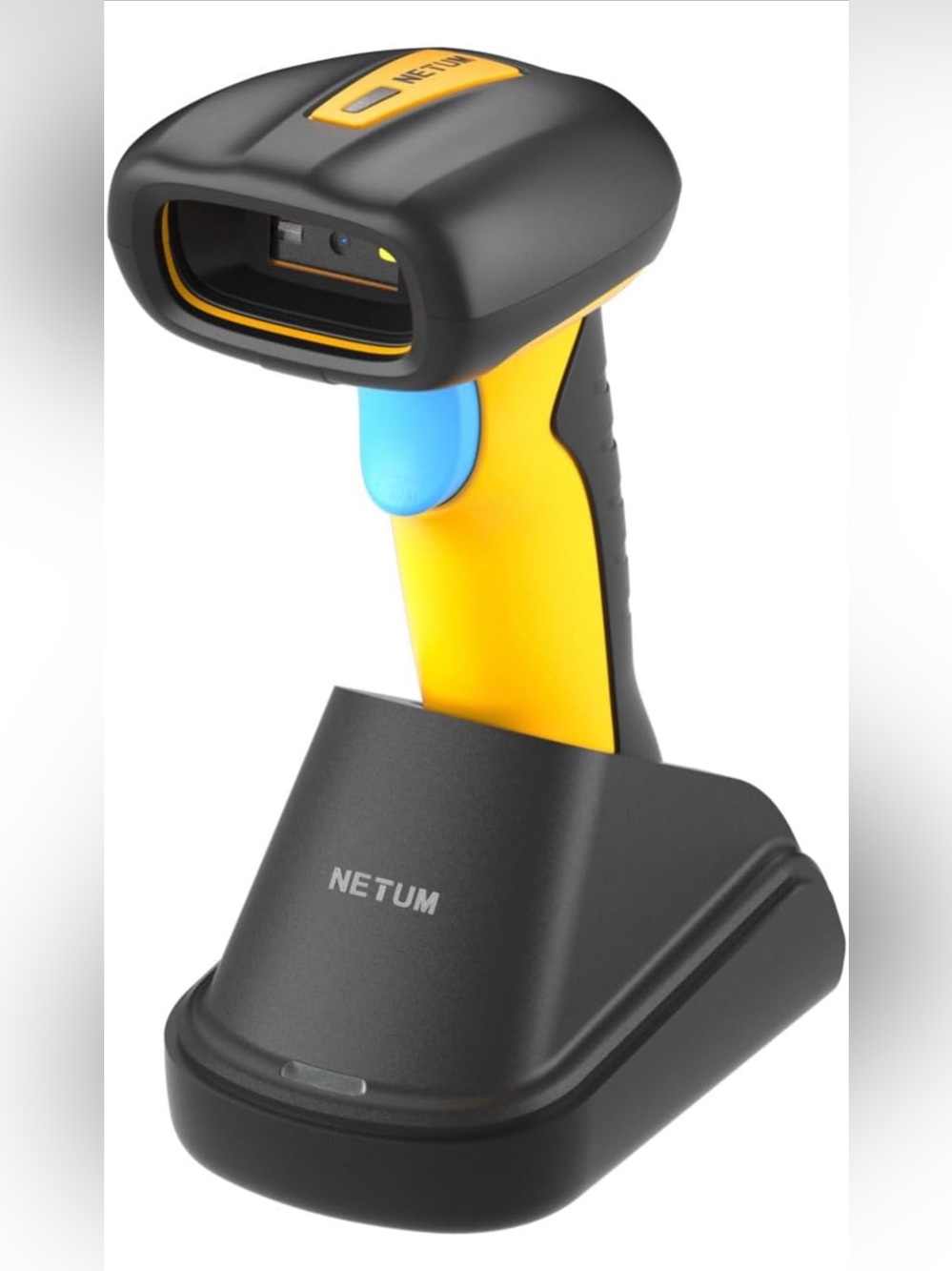 NETUM Upgraded QR Industrial Bluetooth Barcode Scanner with Charging Dock